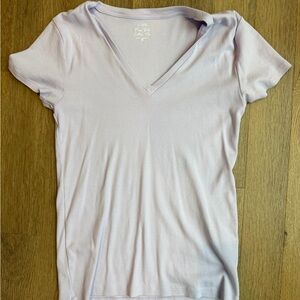 J Crew V-Neck Lavender Women's Top Size M